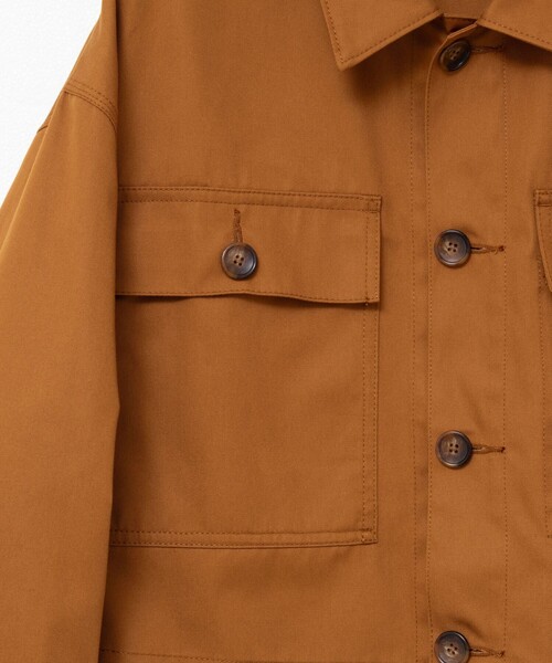 Rie Miller（リエミラー）の「ウォッシャブルワークジャケット（ブルゾン・レディース・ブラック/キャメル・38）」の13枚目の写真