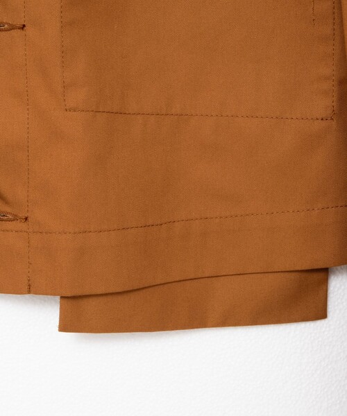 Rie Miller（リエミラー）の「ウォッシャブルワークジャケット（ブルゾン・レディース・ブラック/キャメル・38）」の15枚目の写真