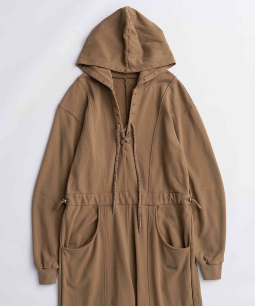 25AW PRE-ORDER】Lace Up Sweat Hood All-in-one/レースアップ