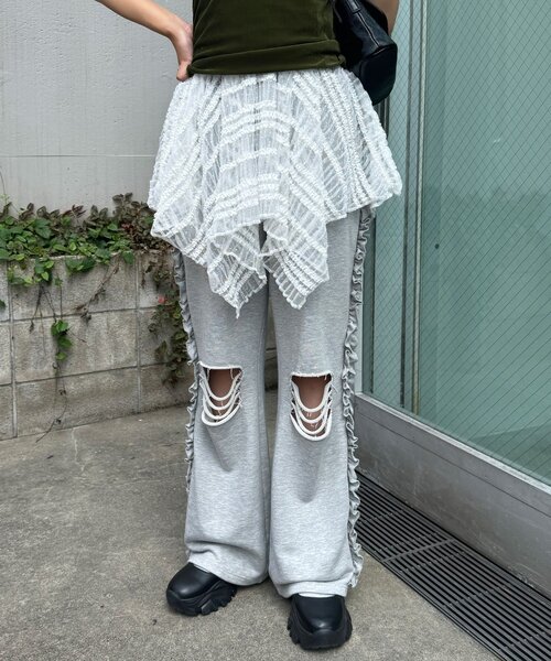 パンツ chichanchan0406 サス付きZIPワイドカーゴパンツ – WEGO ONLINE STORE