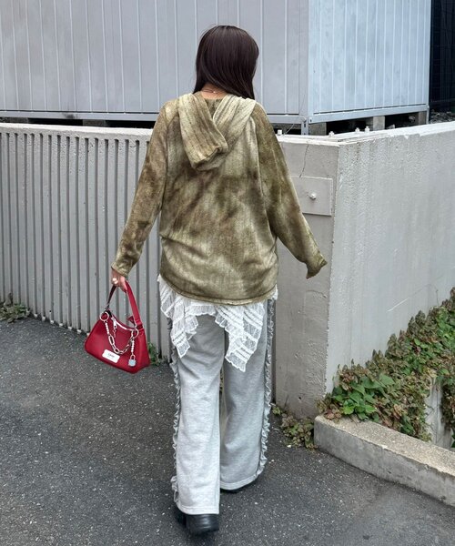 CIAOPANIC(チャオパニック)の「サイドフリルダメージスウェットパンツ(その他パンツ・レディース・ライトグレー/チャコールグレー/ネイビー/グレー・1/0)」の13枚目の写真