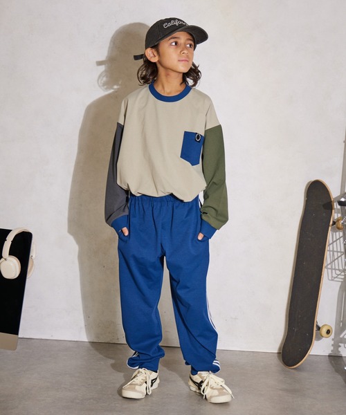 PAIRMANON STREET（ペアマノンストリート）の「マルチファンクション 吸水速乾 ジョガー テーパード パンツ【PAIRMANON STREET】（その他パンツ・キッズ・ブラック系その他/ベージュ/グリーン系その他/ネイビー/オフホワイト/チャコールグレー/ホワイト系その他/グリーン/グレー系その他/ブラック/カーキ・100/110/120/130/140/150/160）」の12枚目の写真