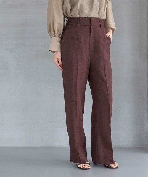 A part by（アパートバイ）の「【セットアップ対応】Ｗライクストレートパンツ（スラックス・レディース・ブラウン系その他/ネイビー/グレー系その他4・MEDIUM/SMALL）」の20枚目の写真