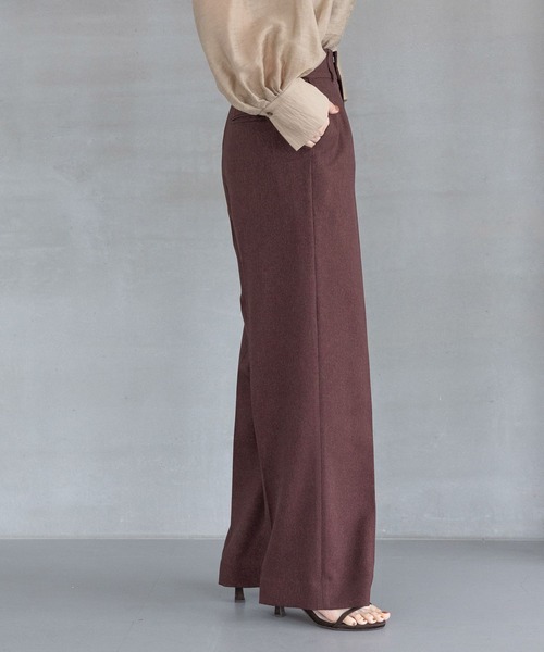 セール】【セットアップ対応】Wライクストレートパンツ（スラックス