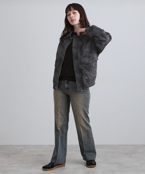 tk.TAKEO KIKUCHI（ティーケータケオキクチ）の「A－2シンセティックレザーブルゾン（ブルゾン・メンズ・ブラック/ダークブラウン系/ブラック系・01/02/03/04）」の17枚目の写真