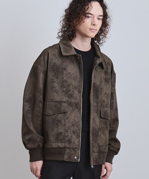 tk.TAKEO KIKUCHI（ティーケータケオキクチ）の「A－2シンセティックレザーブルゾン（ブルゾン・メンズ・ブラック/ダークブラウン系/ブラック系・01/02/03/04）」の19枚目の写真