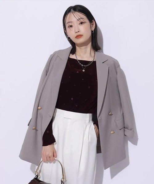 Mystrada 2024年 ダブルボタンライトジャケット S グレー Mystrada 2024年 ダブルボタンライトジャケット S グレー - メルカリ