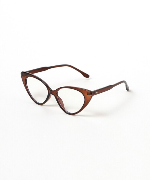 BEAMS BOY（ビームスボーイ）の「キャッツアイ クリア レンズ（メガネ・レディース・ブラウン/ブラック・ONE SIZE）」の8枚目の写真