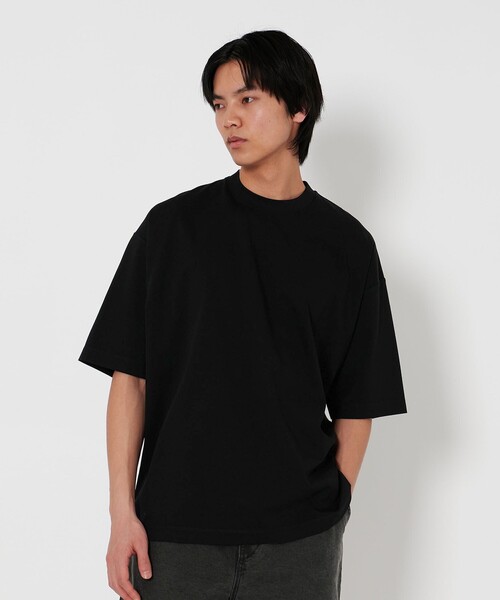 H BEAUTY&YOUTH UNITED ARROWS(エイチビューティーアンドユースユナイテッドアローズ)の「<H>ダルシャイニー クルーネック ショートスリーブ(Tシャツ/カットソー・メンズ・ブラック/ダークグレー/クリーム/ホワイト・L/M/S)」の1枚目の写真