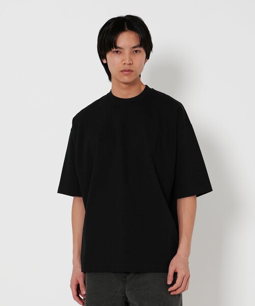 H BEAUTY&YOUTH UNITED ARROWS(エイチビューティーアンドユースユナイテッドアローズ)の「<H>ダルシャイニー クルーネック ショートスリーブ(Tシャツ/カットソー・メンズ・ブラック/ダークグレー/クリーム/ホワイト・L/M/S)」の6枚目の写真