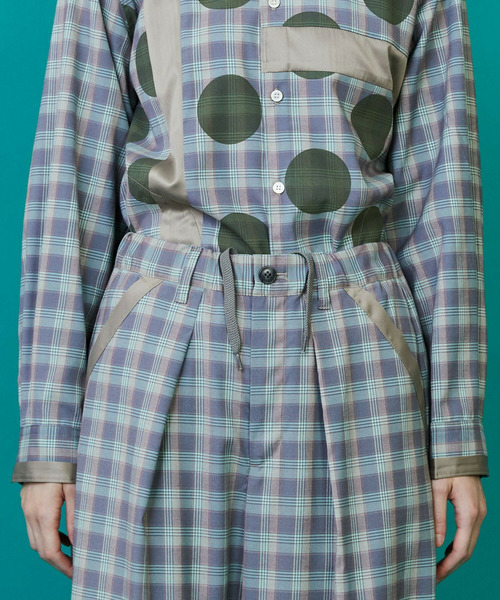 FRAPBOIS(フラボア)の「チェックオンドット パンツ(その他パンツ・レディース・ブラック系その他/ブルー系その他・1/0)」の6枚目の写真