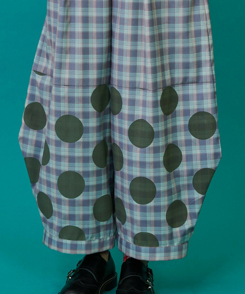 FRAPBOIS(フラボア)の「チェックオンドット パンツ(その他パンツ・レディース・ブラック系その他/ブルー系その他・1/0)」の7枚目の写真