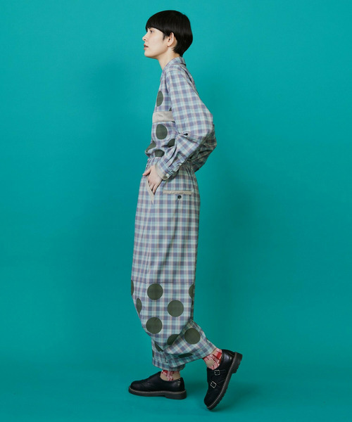 FRAPBOIS(フラボア)の「チェックオンドット パンツ(その他パンツ・レディース・ブラック系その他/ブルー系その他・1/0)」の10枚目の写真