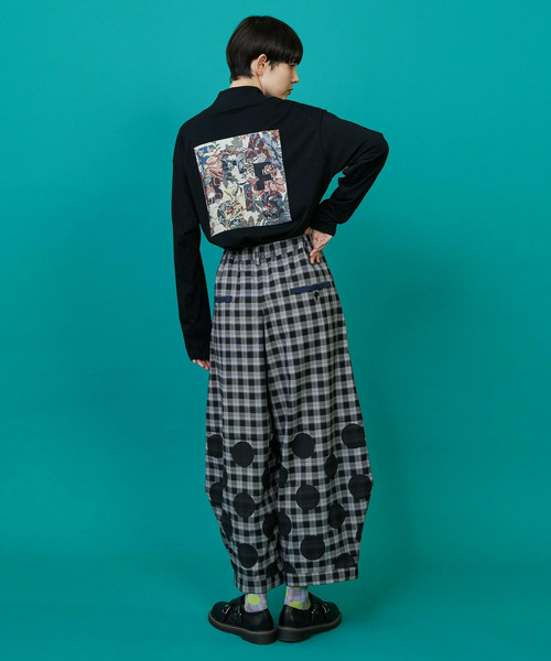 FRAPBOIS(フラボア)の「チェックオンドット パンツ(その他パンツ・レディース・ブラック系その他/ブルー系その他・1/0)」の16枚目の写真