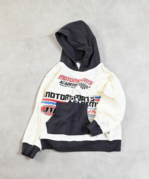 Life Support Products（ライフサポートプロダクツ）の「レイヤープリントパーカー（パーカー・キッズ・パープル/ホワイト系その他/ブラック/杢グレー・80/90/95/100/110/120/130/140/150）」の2枚目の写真