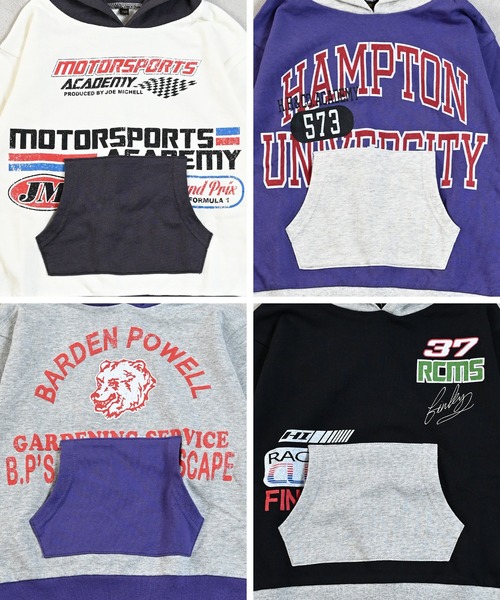 Life Support Products（ライフサポートプロダクツ）の「レイヤープリントパーカー（パーカー・キッズ・パープル/ホワイト系その他/ブラック/杢グレー・80/90/95/100/110/120/130/140/150）」の12枚目の写真