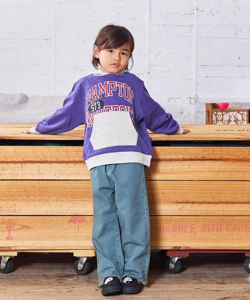 Life Support Products（ライフサポートプロダクツ）の「レイヤープリントパーカー（パーカー・キッズ・パープル/ホワイト系その他/ブラック/杢グレー・80/90/95/100/110/120/130/140/150）」の9枚目の写真