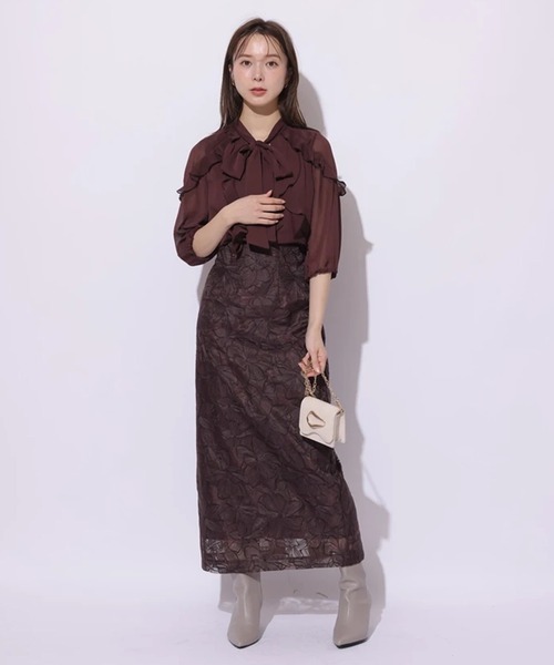 Mystrada（マイストラーダ）の「ビオラ刺繍スカート（スカート）」 - WEAR