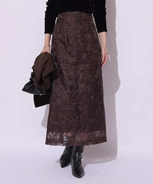 Mystrada（マイストラーダ）の「ビオラ刺繍スカート（スカート）」 - WEAR