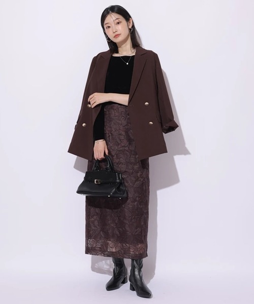 Mystrada（マイストラーダ）の「ビオラ刺繍スカート（スカート）」 - WEAR