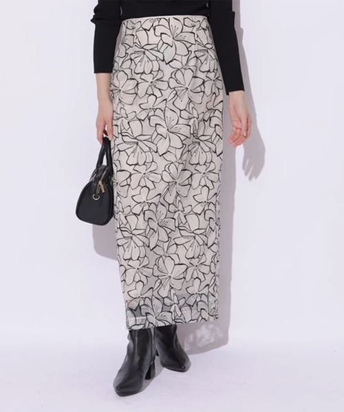 ビオラ刺繍スカート（スカート）｜Mystrada（マイストラーダ）の