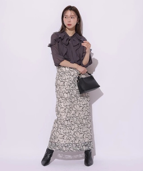 Mystrada（マイストラーダ）の「ビオラ刺繍スカート（スカート）」 - WEAR