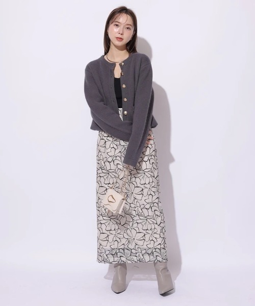 Mystrada ビオラ刺繍スカート ビオラ刺繍スカート（スカート）｜Mystrada（マイストラーダ）の
