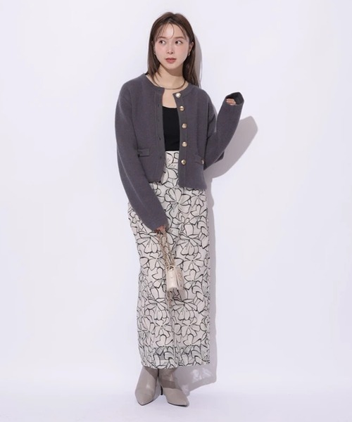 Mystrada（マイストラーダ）の「ビオラ刺繍スカート（スカート）」 - WEAR