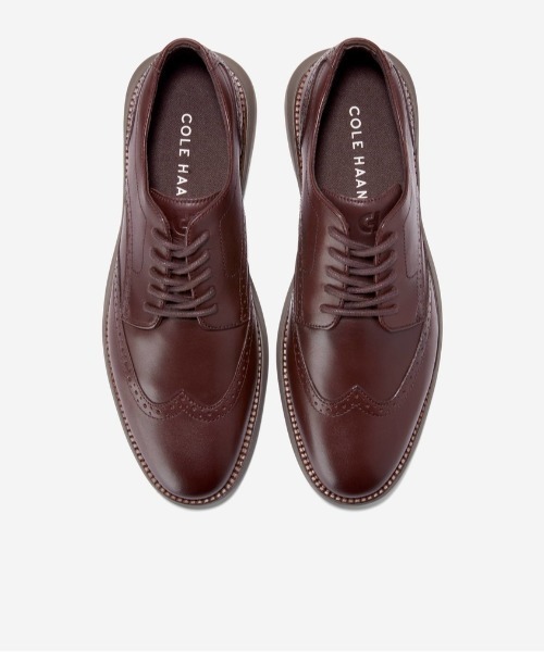 コールハーン 6B 23 スエード ウイングチップ グランドOS ブラウン 茶色 Cole Haan - コールハーン 6B 23 スエード ウイングチップ