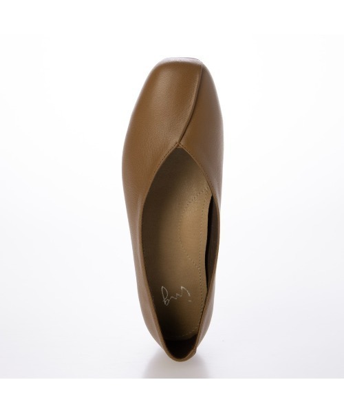 ing（イング）の「【WEB限定】スクエアトゥVカットフラットシューズ（バレエシューズ・レディース・ブラック/ダークブラウン/キャメル/グレー系その他5・24.5cm/24cm/23.5cm/23cm/22.5cm）」の7枚目の写真
