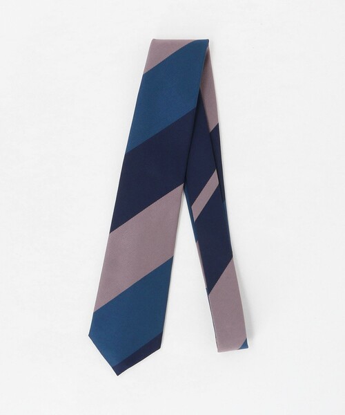 green label relaxing(グリーンレーベルリラクシング)の「GLR ジャパン タンゴ 8.0cm ストライプ1 ネクタイ(ネクタイ・メンズ・パープル/ネイビー・FREE)」の6枚目の写真