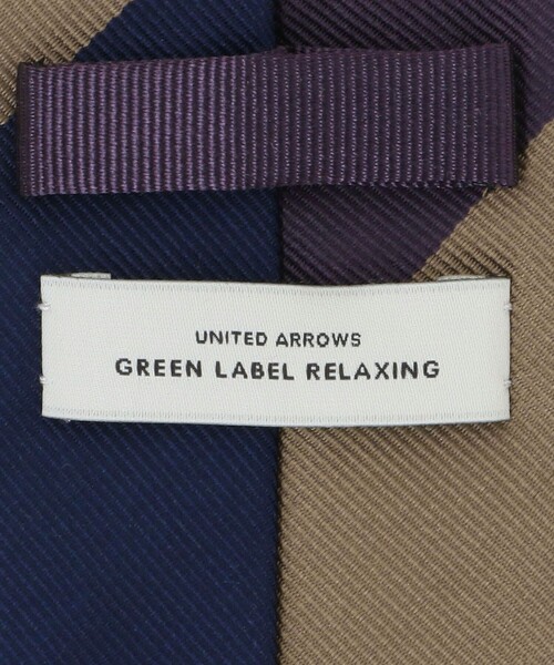 green label relaxing(グリーンレーベルリラクシング)の「GLR ジャパン タンゴ 8.0cm ストライプ1 ネクタイ(ネクタイ・メンズ・パープル/ネイビー・FREE)」の10枚目の写真