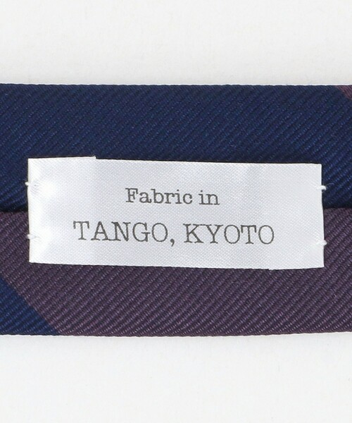 green label relaxing(グリーンレーベルリラクシング)の「GLR ジャパン タンゴ 8.0cm ストライプ1 ネクタイ(ネクタイ・メンズ・パープル/ネイビー・FREE)」の11枚目の写真