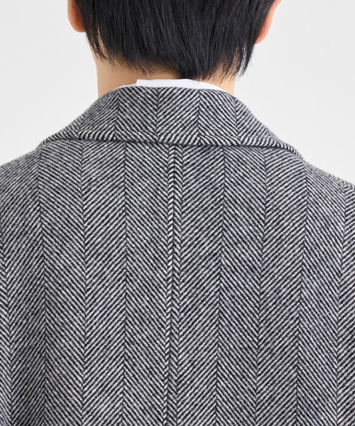 sulvam(サルバム)の「【sulvam / サルバム】WW-C01-400 COAT(チェスターコート・メンズ・ホワイト/ブラック・S/M/L)」の9枚目の写真