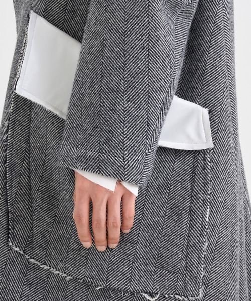sulvam(サルバム)の「【sulvam / サルバム】WW-C01-400 COAT(チェスターコート・メンズ・ホワイト/ブラック・S/M/L)」の10枚目の写真
