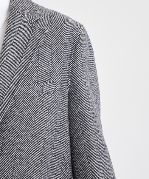 sulvam(サルバム)の「【sulvam / サルバム】WW-C01-400 COAT(チェスターコート・メンズ・ホワイト/ブラック・S/M/L)」の13枚目の写真