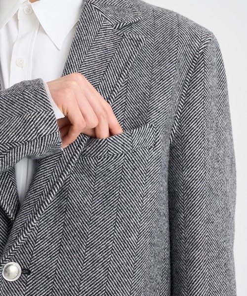 sulvam(サルバム)の「【sulvam / サルバム】WW-C01-400 COAT(チェスターコート・メンズ・ホワイト/ブラック・S/M/L)」の14枚目の写真