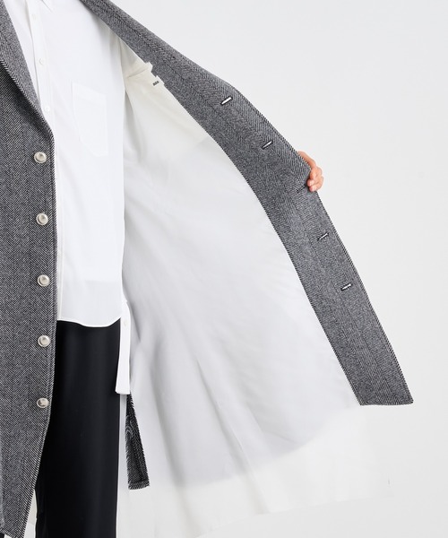 sulvam(サルバム)の「【sulvam / サルバム】WW-C01-400 COAT(チェスターコート・メンズ・ホワイト/ブラック・S/M/L)」の16枚目の写真