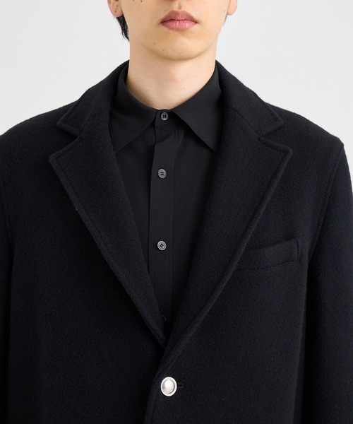【sulvam / サルバム】WW-C01-400 COAT サイズM ブラック sulvam / サルバム】WW-C01-400 COAT（チェスターコート）｜sulvam