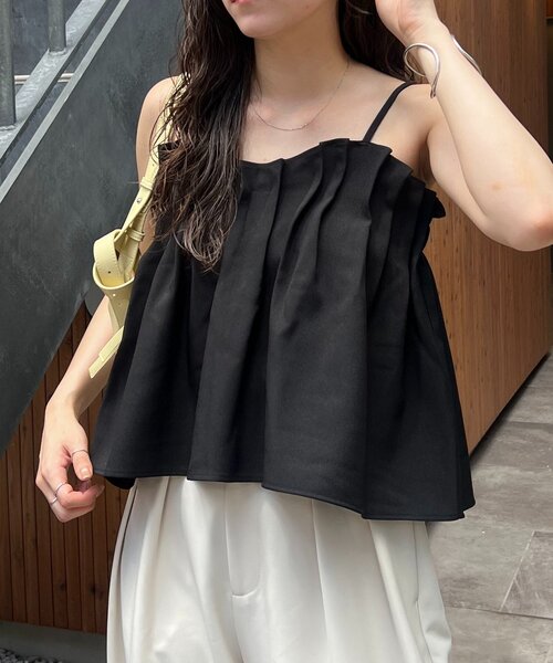 CAPRICIEUX LE'MAGE タックフレアキャミ タックフレアキャミ（シャツ/ブラウス）｜CAPRICIEUX LE'MAGE