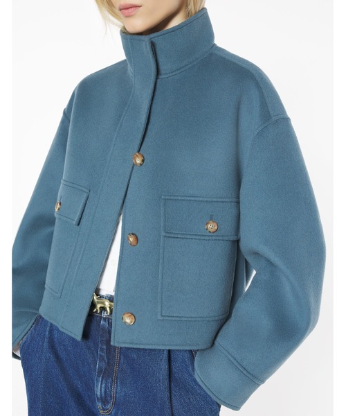 Maison Kitsune（メゾンキツネ）の「DOUBLE FACE CROPPED JACKET（その他アウター・レディース・ブルー・34/40/38/42/36）」の7枚目の写真