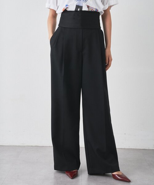 Whim Gazette（ウィムガゼット）の「カマーベルトタックパンツ（その他パンツ・レディース・ブラック/グレー・FREE）」の12枚目の写真