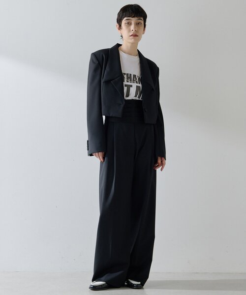 Whim Gazette（ウィムガゼット）の「カマーベルトタックパンツ（その他パンツ・レディース・ブラック/グレー・FREE）」の16枚目の写真