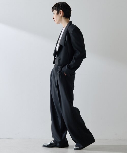 Whim Gazette（ウィムガゼット）の「カマーベルトタックパンツ（その他パンツ・レディース・ブラック/グレー・FREE）」の13枚目の写真