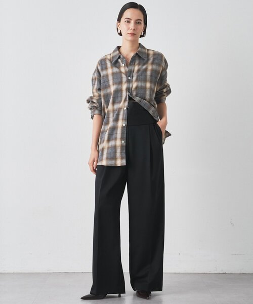 Whim Gazette（ウィムガゼット）の「カマーベルトタックパンツ（その他パンツ・レディース・ブラック/グレー・FREE）」の17枚目の写真