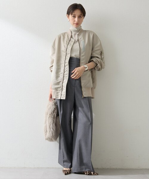 Whim Gazette（ウィムガゼット）の「カマーベルトタックパンツ（その他パンツ・レディース・ブラック/グレー・FREE）」の8枚目の写真