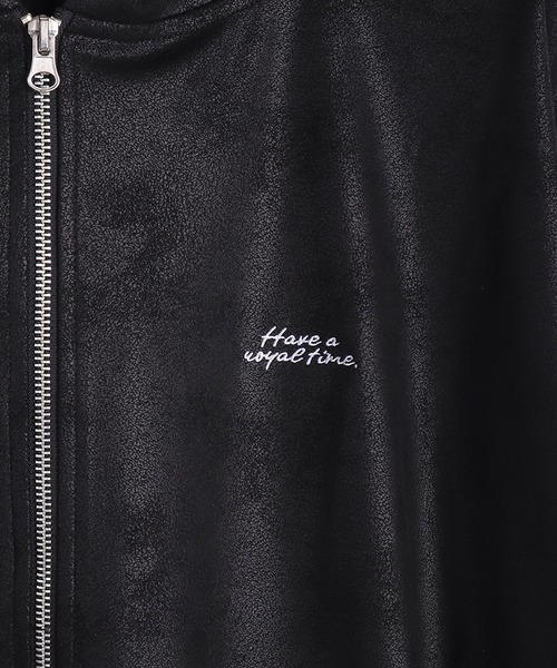 WESTSEA(ウエストシー)の「PUレザー風 フルジップパーカー 長袖(パーカー・メンズ・ブラック系その他/ブラック・L/M)」の16枚目の写真