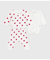 PETIT BATEAU（プチバトー）の「ベビー3点セット（ロンパース）」