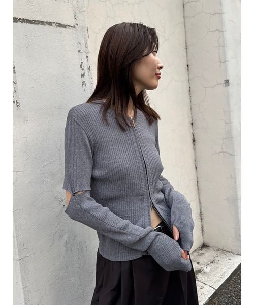 styling/(スタイリング)の「【S/S(エスバイエス)】2WAYショートカーディガン<ウォッシャブル・接触冷感>(カーディガン/ボレロ・レディース・ブラウン/ブラック/グレー・F)」の5枚目の写真