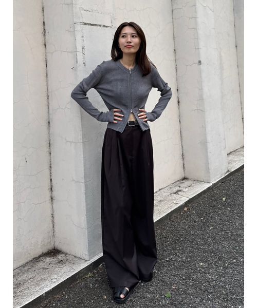 styling/(スタイリング)の「【S/S(エスバイエス)】2WAYショートカーディガン<ウォッシャブル・接触冷感>(カーディガン/ボレロ・レディース・ブラウン/ブラック/グレー・F)」の7枚目の写真